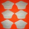 Set 6 protecții calcai / branturi cu pernite Albe 5mm