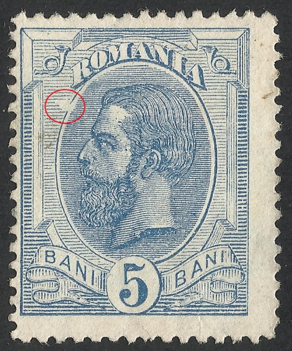 EROARE-VARIETATE SPIC DE GAU 5 BANI FILIGRAN PR