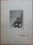 Foto pe carton gros, General Grigore Odobescu, inceput de secol 20