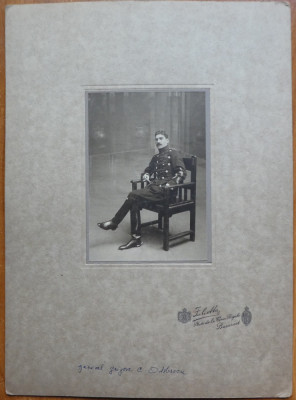 Foto pe carton , General Grigore Odobescu , inceput de secol 20 foto
