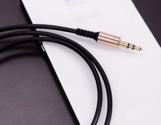 Cablu audio auxiliar, Clasic 3,5mm Jack , de inalta calitate ,1m foto