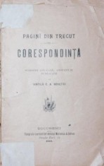 VINTILA C . A . ROSETTI, Pagini din trecut, Corespondenta, 1902