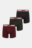 Levi&#039;s boxeri 3-pack culoarea bordo, 37149-1220