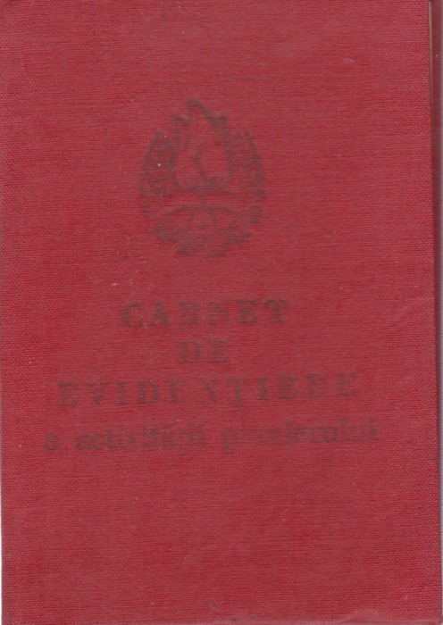 AMS @ - CARNET DE EVIDENTIERE A ACTIVITATII PIONIERULUI - 1979