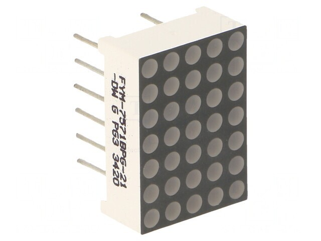 Afișaj LED Matrice Verde 5x7 12,7x17,8mm