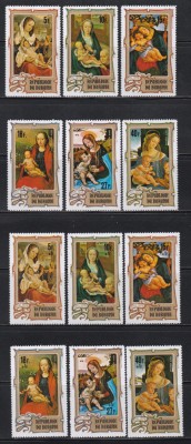 Burundi 1974 - Crăciun, 2 serii, cu si fara Suprataxa, MNH foto