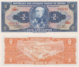 Brazilia 2 Cruzeiros 1954-58 P-151b UNC