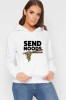 Hanorac dama alb - Send Noods - XL, THEICONIC