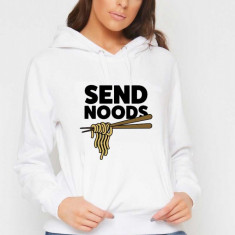 Hanorac dama alb - Send Noods - XL