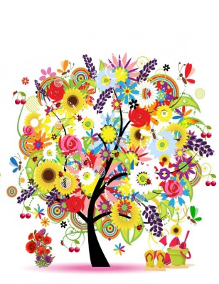 Sticker educativ - Copac Vara foto