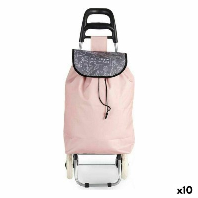 Cărucior de cumpărături Kinvara Roz 3,3 L 20 x 95 x 34 cm (10 Unități) foto
