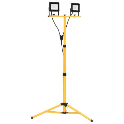 Proiector cu LED și trepied, 2x30 W, alb rece foto