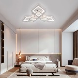 Lustra LED cu telecomanda DALIA 64W, 3 Petale, lumina Rece/Calda/Neutra, Dimabila, Alb ModernLight Concept