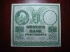 NORVEGIA 50 KRONER 1950 RARA