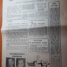 ziarul opus 9 februarie 1990-anul 1,nr. 1,prima aparitie a ziarului