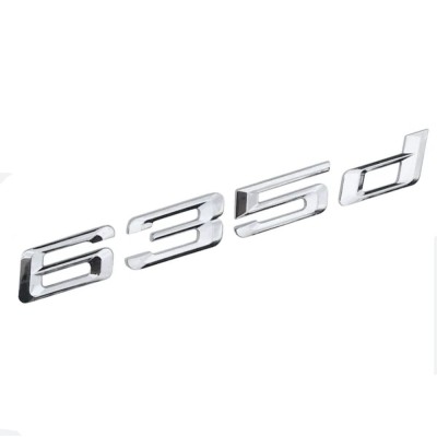 Emblema 635d pentru spate portbagaj BMW, chrom foto