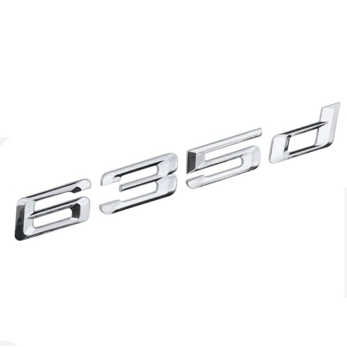 Emblema 635d pentru spate portbagaj BMW, chrom
