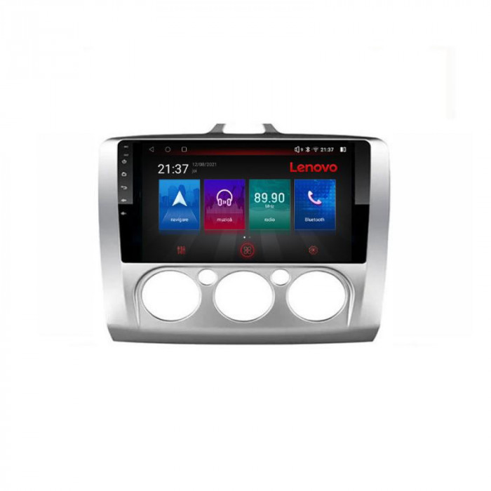 Navigatie dedicata Ford Focus 2 Manual E-140-manual Octa Core cu Android Radio Bluetooth Internet GPS WIFI DSP 4+64GB 4G CarStore Technology