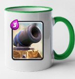 Cana maner verde personalizata Clash Royale - Cannon, INOVATIX&reg;. 330ml