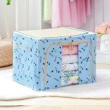 Cutie de depozitare pliabil&Auml;, 24l, p&Atilde;&cent;nz&Auml; oxford 600d, cadru metalic, baz&Auml; rigid&Auml;, fereastr&Auml; frontal&Auml;, 2 u&Egrave;i cu fermoar bidirec&Egrave;ional, 40x30x2