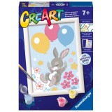 Cumpara ieftin Ravensburger - CreArt pictura pe numere pentru copii iepuras cu baloane si cu