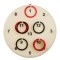 Joc Darts cu Inele, Model cu Lumină, Plastic, Ecru, 30cm
