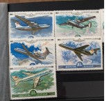 PC438 - U.R.S.S. / URSS 1979 Aviatie/ Avioane, serie MNH, 5v