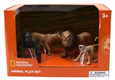 Set 4 figurine - Gorila, Maimuta, Leu si Leoaica NTM02007 foto