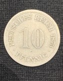 Moneda 10 pfennig 1873 A