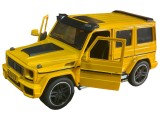 Macheta Mercedes G class galben sunet lumini deschide usile fata 1:24