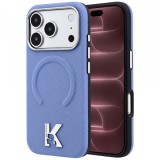 Husa MagSafe pentru Apple iPhone 18 Pro Max / 17 Pro Max, Karl Lagerfeld, Grained Embossed Ring , Bleu