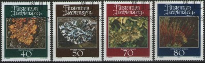Liechtenstein 1981 - Licheni, serie stampilata foto