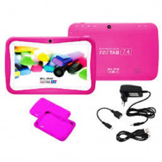 Tableta copii BLOW TAB 7.4, 7inch, memorie 16GB, RAM 2GB, roz + husa