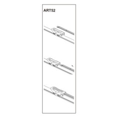 Stergator parbriz sofer DACIA Logan II LS8 (NEW) 03/2015 - 2021 COD:ART52 22&quot; Automotive TrustedCars