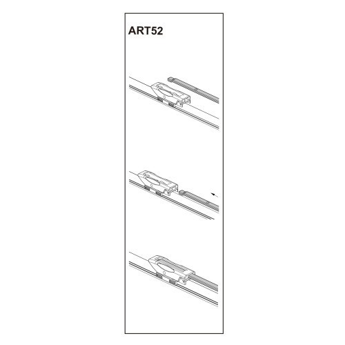 Stergator parbriz sofer DACIA Logan II LS8 (NEW) 03/2015 - 2021 COD:ART52 22&quot; Automotive TrustedCars
