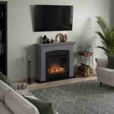 Helmi Solid Grey semineu electric decorativ moden gri