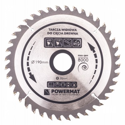 Disc circular pentru lemn TDD-160x20mm, 48 dinti, Powermat PM0886 foto