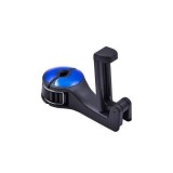 Suport Auto Telefon/Tableta Tetiera Universal ALM Negru/Albastru V2 Prindere Clema
