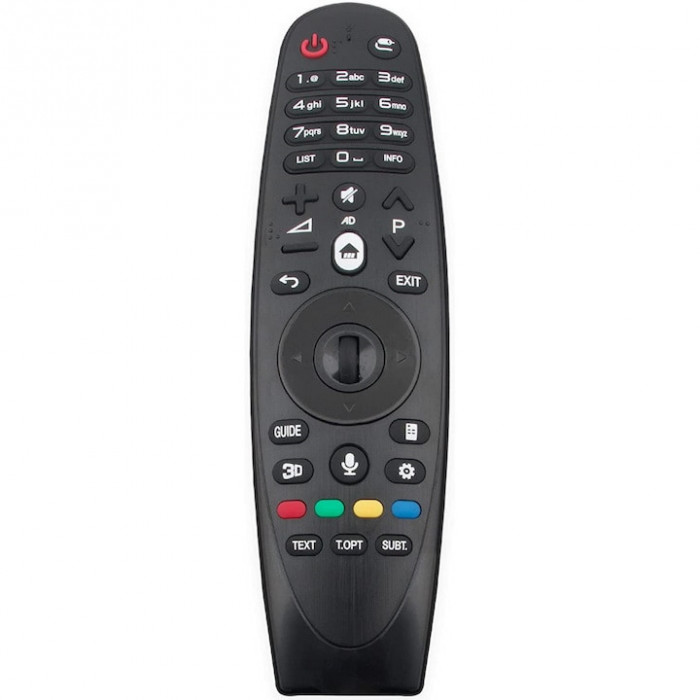Telecomanda Magic pentru Smart TV LG AN-MR600, x-remote, functie vocala, mouse, pointer, Negru