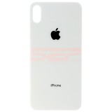 Capac Baterie Compatibil iPhone XS Max, Silver, Decupaj Camera Mare, Bulk