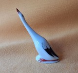 Pasare in miniatura - produs vechi romanesc, anii 1970, era socialista, bibelou vechi, ceramica portelan, piesa superba