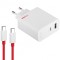 Incarcator Retea Cu Cablu USB-C OnePlus, 80W, 7.3A, 1 x USB-A - 1 x USB-C, Alb 5461100597
