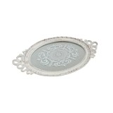 Cumpara ieftin Tava din rasina cu oglinda Antique White