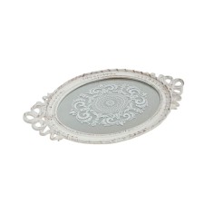 Tava din rasina cu oglinda Antique White