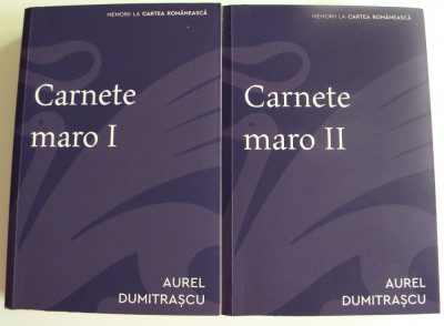 Aurel Dumitrascu - Carnete maro 2 volume jurnal poet optzecist, memorii literare foto
