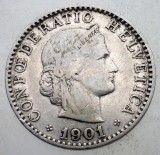 1.344 ELVETIA 20 RAPPEN 1901 B