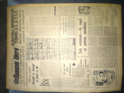 ZIARUL ROMANIA LIBERA 1 DECEMBRIE 1967 foto
