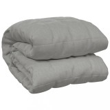 Cumpara ieftin Patura cu greutati, gri, 220x230 cm, 15 kg, material textil