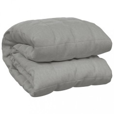 Patura cu greutati, gri, 150x200 cm, 7 kg, material textil foto