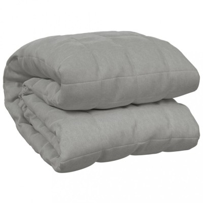 Patura grea, gri, 135x200 cm, 10 kg, material textil foto